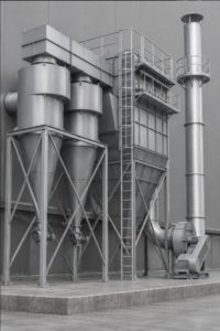 Система очистки сгоревших газов и пылеулавливания